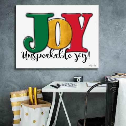 Image of 'Joy - Unspeakable Joy!' by Cindy Jacobs, Canvas Wall Art,34 x 26