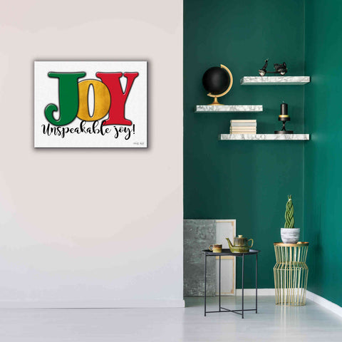 Image of 'Joy - Unspeakable Joy!' by Cindy Jacobs, Canvas Wall Art,34 x 26