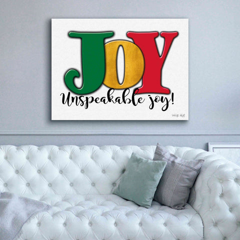 Image of 'Joy - Unspeakable Joy!' by Cindy Jacobs, Canvas Wall Art,54 x 40