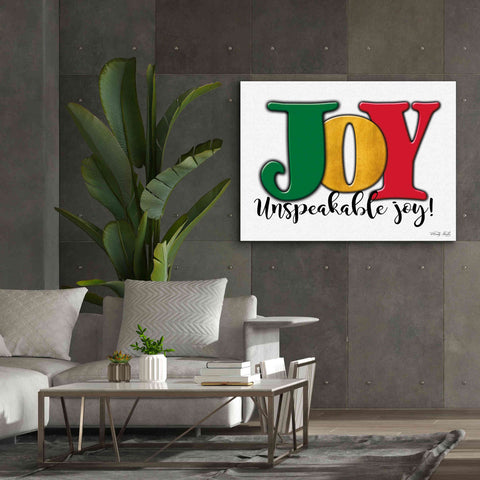 Image of 'Joy - Unspeakable Joy!' by Cindy Jacobs, Canvas Wall Art,54 x 40