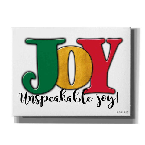 Image of 'Joy - Unspeakable Joy!' by Cindy Jacobs, Canvas Wall Art