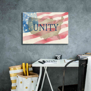 'USA Unity' by Cindy Jacobs, Canvas Wall Art,26 x 18