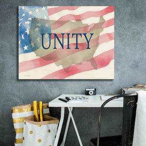 'USA Unity' by Cindy Jacobs, Canvas Wall Art,34 x 26