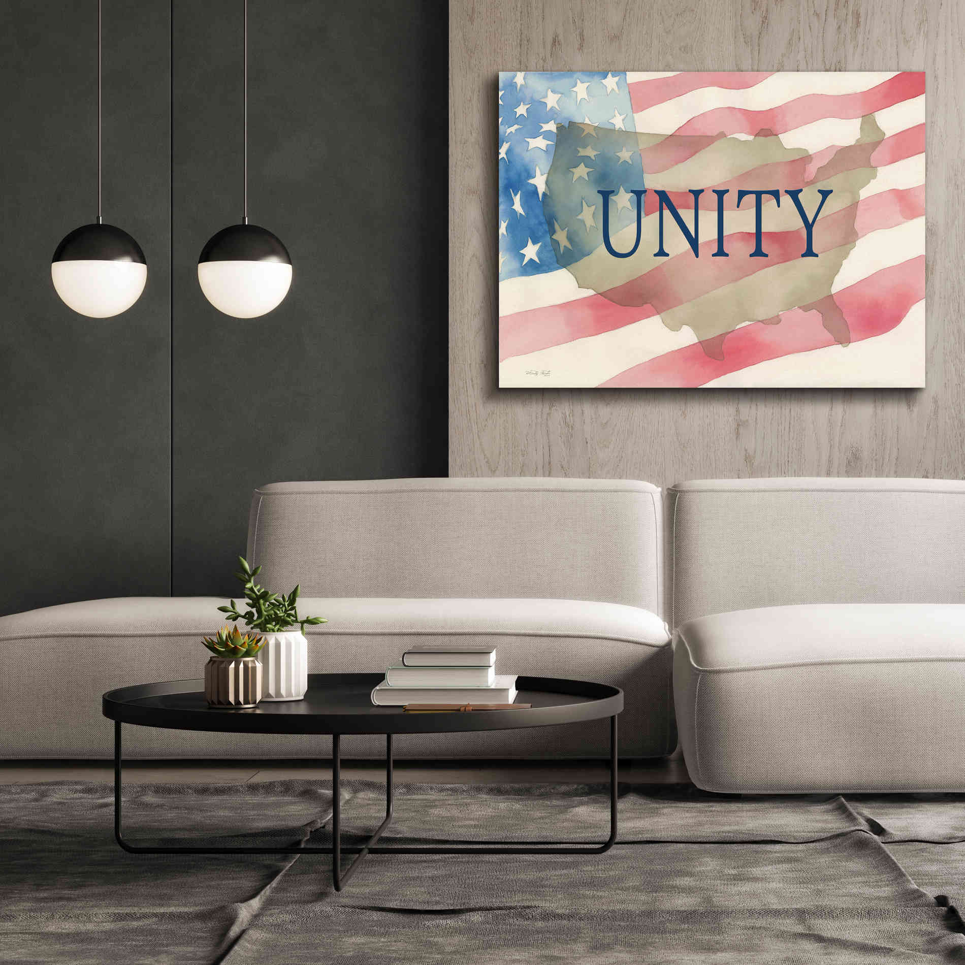 'USA Unity' by Cindy Jacobs, Canvas Wall Art,54 x 40
