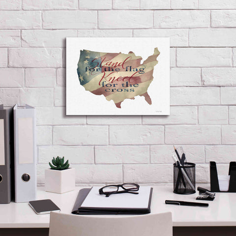 Image of 'USA Stand for the Flag' by Cindy Jacobs, Canvas Wall Art,16 x 12
