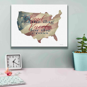 'USA Stand for the Flag' by Cindy Jacobs, Canvas Wall Art,16 x 12