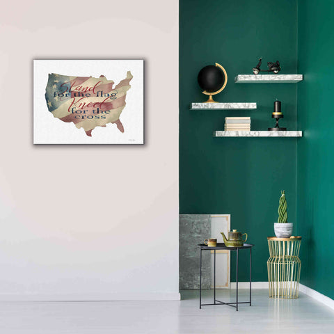 Image of 'USA Stand for the Flag' by Cindy Jacobs, Canvas Wall Art,34 x 26