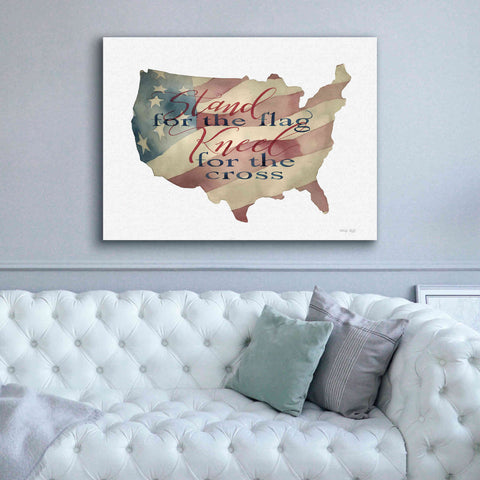 Image of 'USA Stand for the Flag' by Cindy Jacobs, Canvas Wall Art,54 x 40