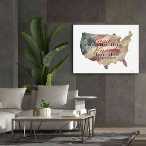 'USA Stand for the Flag' by Cindy Jacobs, Canvas Wall Art,54 x 40