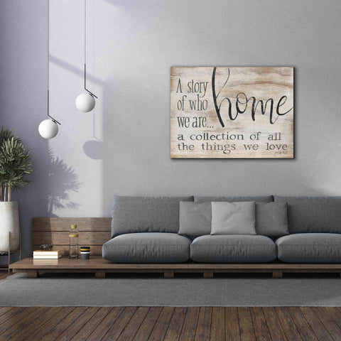 Image of 'Home - A Collection of All the Things We Love' by Cindy Jacobs, Canvas Wall Art,54 x 40