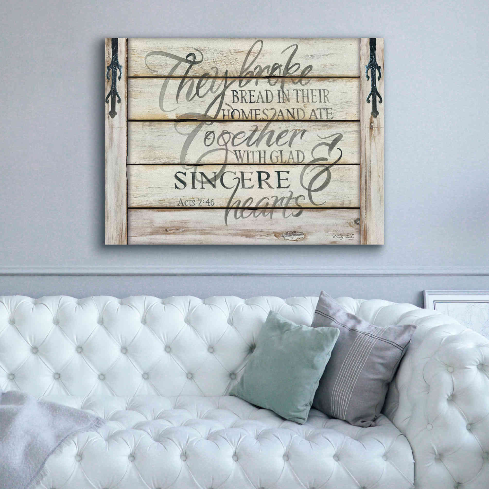 'They Broke Break' by Cindy Jacobs, Canvas Wall Art,54 x 40