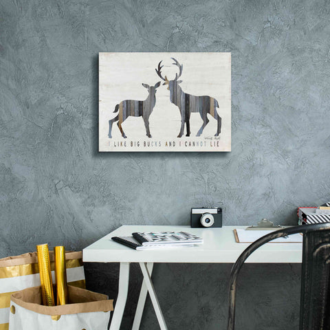 Image of 'I Like Big Bucks' by Cindy Jacobs, Canvas Wall Art,16 x 12