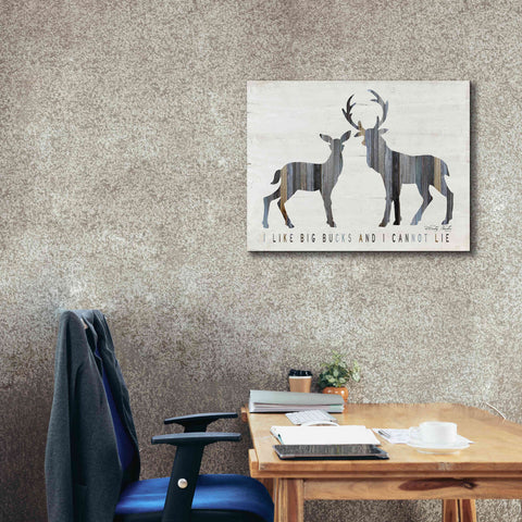 Image of 'I Like Big Bucks' by Cindy Jacobs, Canvas Wall Art,34 x 26