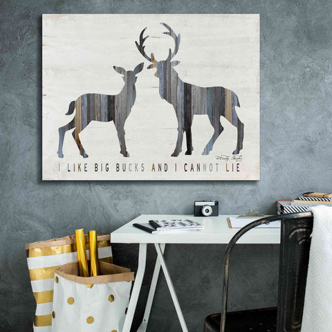 Image of 'I Like Big Bucks' by Cindy Jacobs, Canvas Wall Art,34 x 26