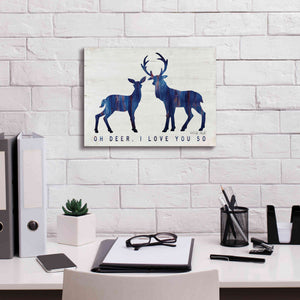 'Oh Deer, I Love You So' by Cindy Jacobs, Canvas Wall Art,16 x 12