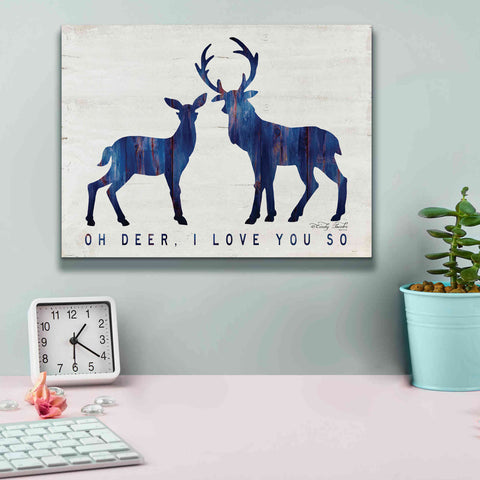 Image of 'Oh Deer, I Love You So' by Cindy Jacobs, Canvas Wall Art,16 x 12