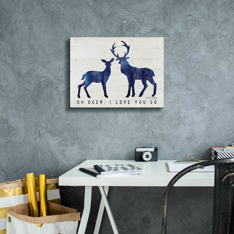 Image of 'Oh Deer, I Love You So' by Cindy Jacobs, Canvas Wall Art,16 x 12
