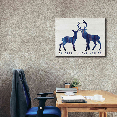 Image of 'Oh Deer, I Love You So' by Cindy Jacobs, Canvas Wall Art,34 x 26