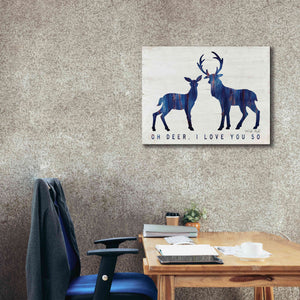 'Oh Deer, I Love You So' by Cindy Jacobs, Canvas Wall Art,34 x 26