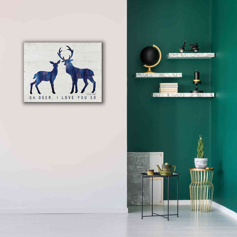 Image of 'Oh Deer, I Love You So' by Cindy Jacobs, Canvas Wall Art,34 x 26
