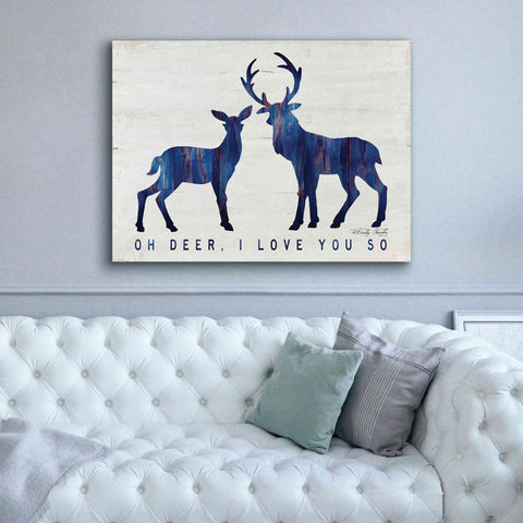 Image of 'Oh Deer, I Love You So' by Cindy Jacobs, Canvas Wall Art,54 x 40