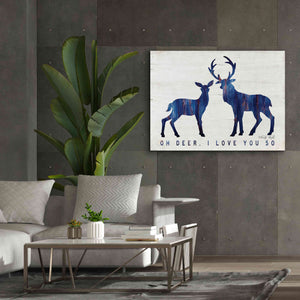 'Oh Deer, I Love You So' by Cindy Jacobs, Canvas Wall Art,54 x 40