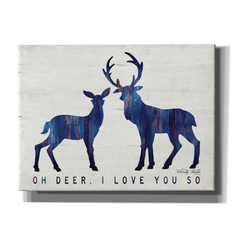 Image of 'Oh Deer, I Love You So' by Cindy Jacobs, Canvas Wall Art