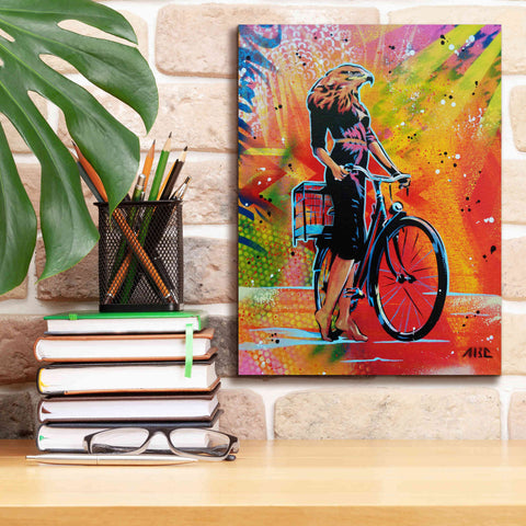 Image of 'Cycle Soaring' by AbcArtAttack, Canvas Wall Art,12 x 16