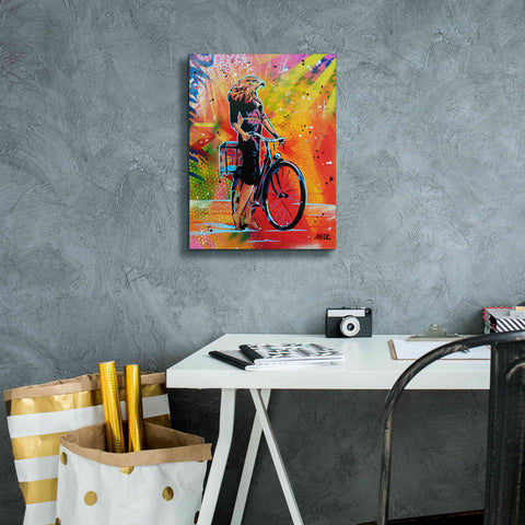Image of 'Cycle Soaring' by AbcArtAttack, Canvas Wall Art,12 x 16