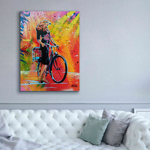Image of 'Cycle Soaring' by AbcArtAttack, Canvas Wall Art,40 x 54