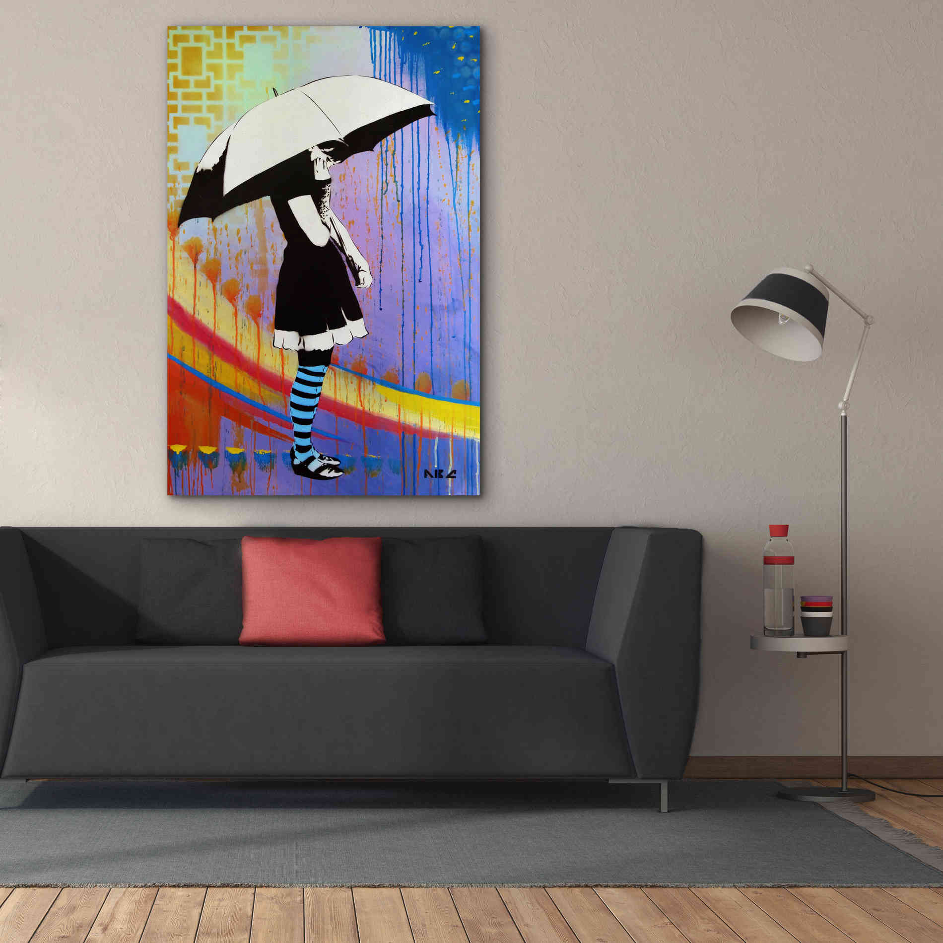 'Waiting for the Rain' by AbcArtAttack, Canvas Wall Art,40 x 60