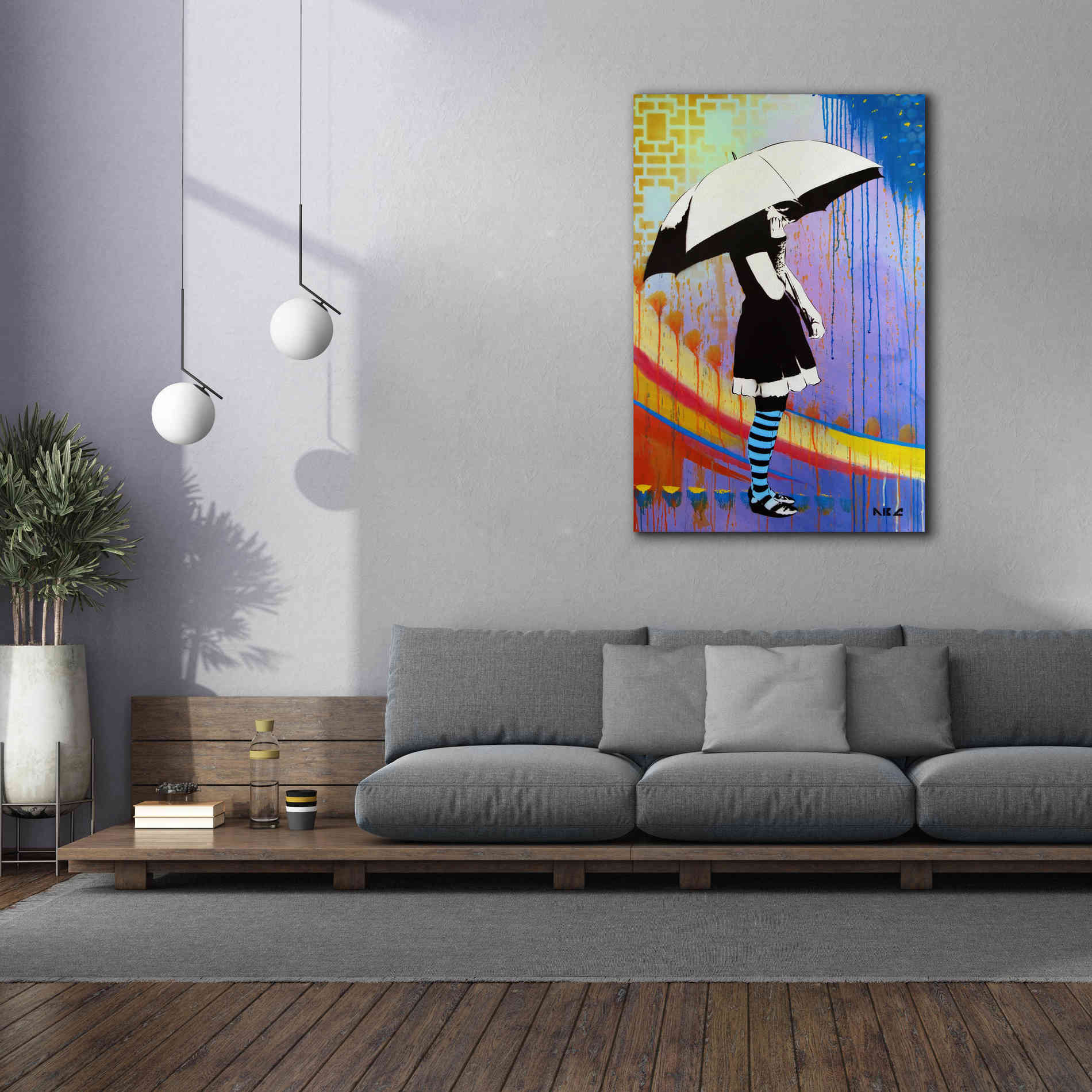 'Waiting for the Rain' by AbcArtAttack, Canvas Wall Art,40 x 60