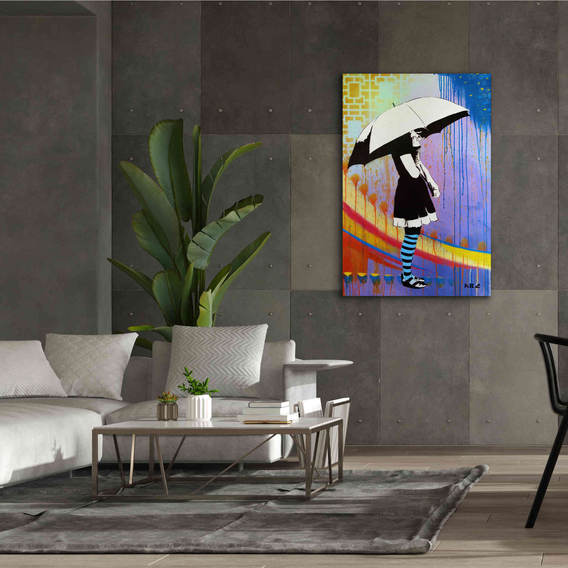 'Waiting for the Rain' by AbcArtAttack, Canvas Wall Art,40 x 60