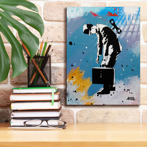 Image of 'Windup for the Wind Down' by AbcArtAttack, Canvas Wall Art,12 x 16