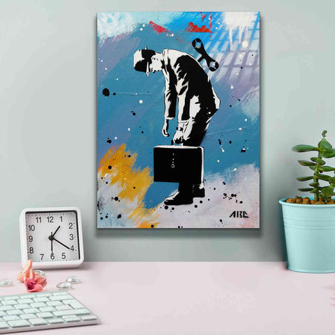 Image of 'Windup for the Wind Down' by AbcArtAttack, Canvas Wall Art,12 x 16