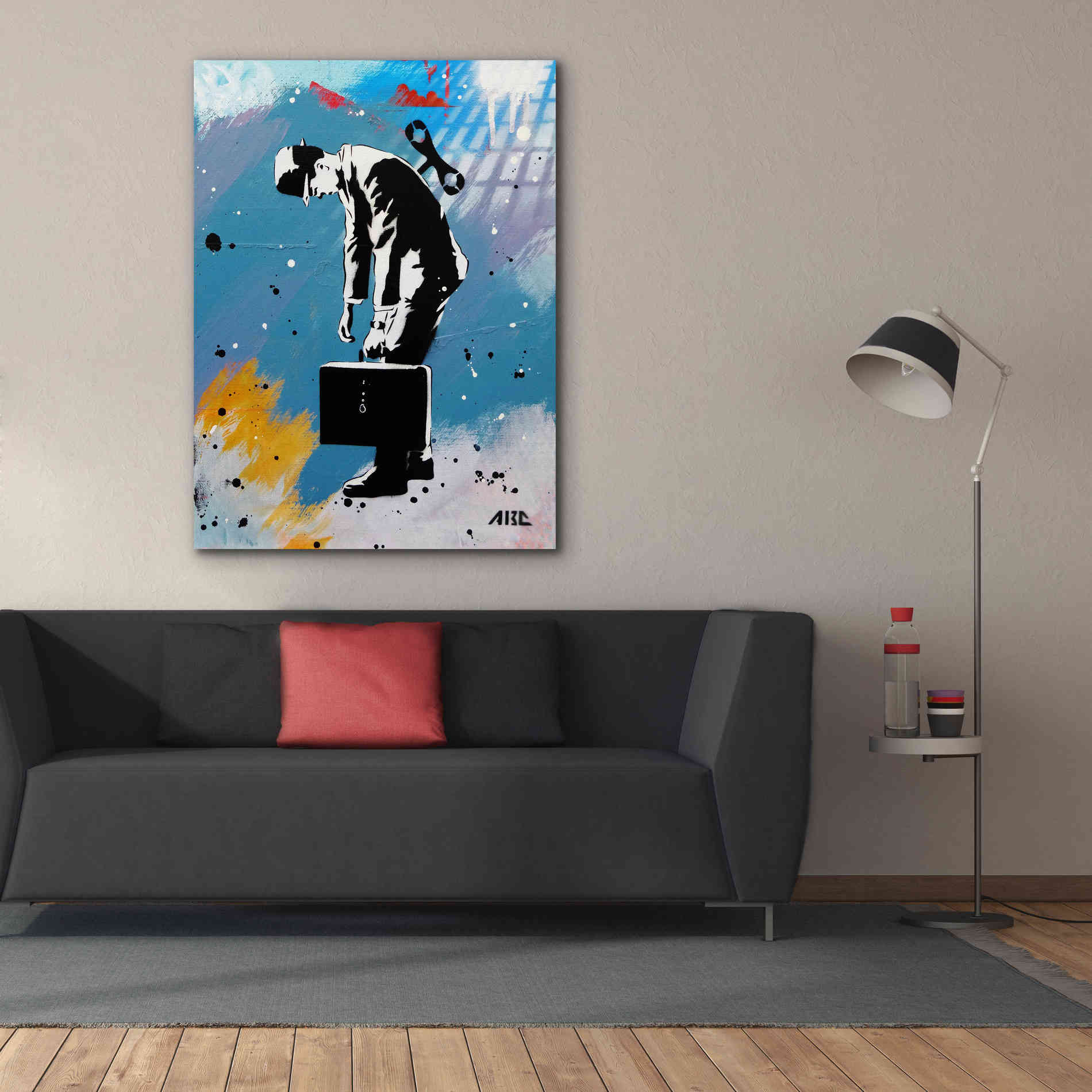 'Windup for the Wind Down' by AbcArtAttack, Canvas Wall Art,40 x 54