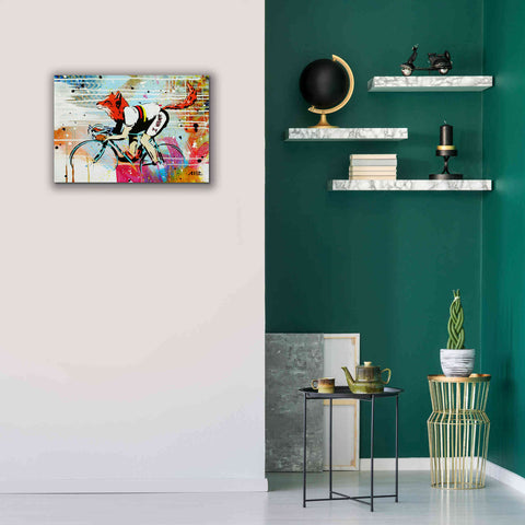 Image of 'Le Fox' by AbcArtAttack, Canvas Wall Art,26 x 18