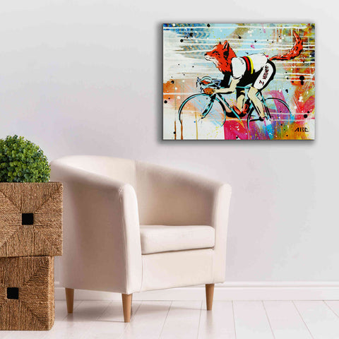 Image of 'Le Fox' by AbcArtAttack, Canvas Wall Art,34 x 26