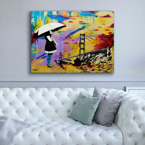 Image of 'Shelter at Bay' by AbcArtAttack, Canvas Wall Art,54 x 40