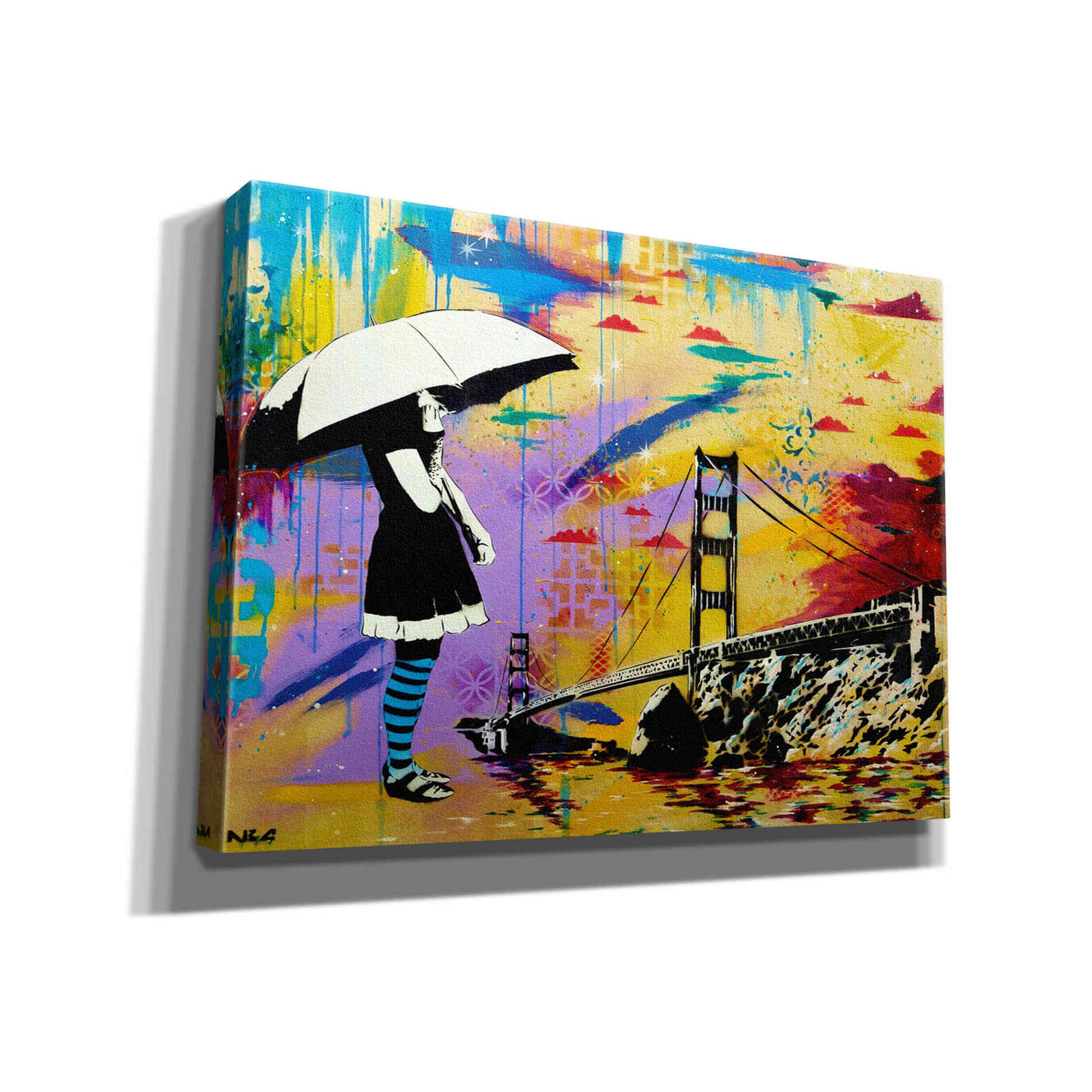 'Shelter at Bay' by AbcArtAttack, Canvas Wall Art