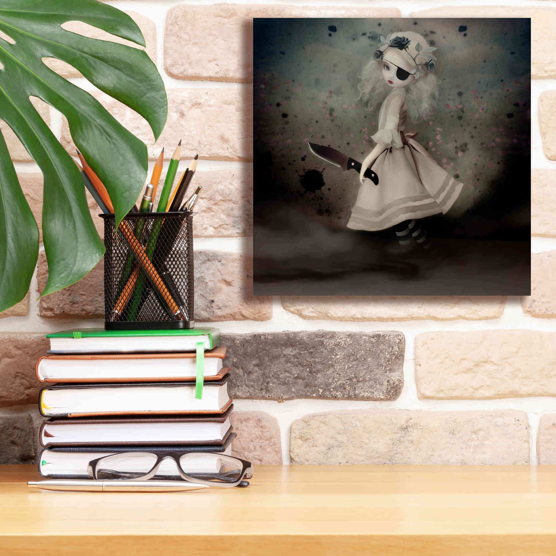 'Broken Dawn' by Art & Ghosts, Canvas Wall Art,12 x 12