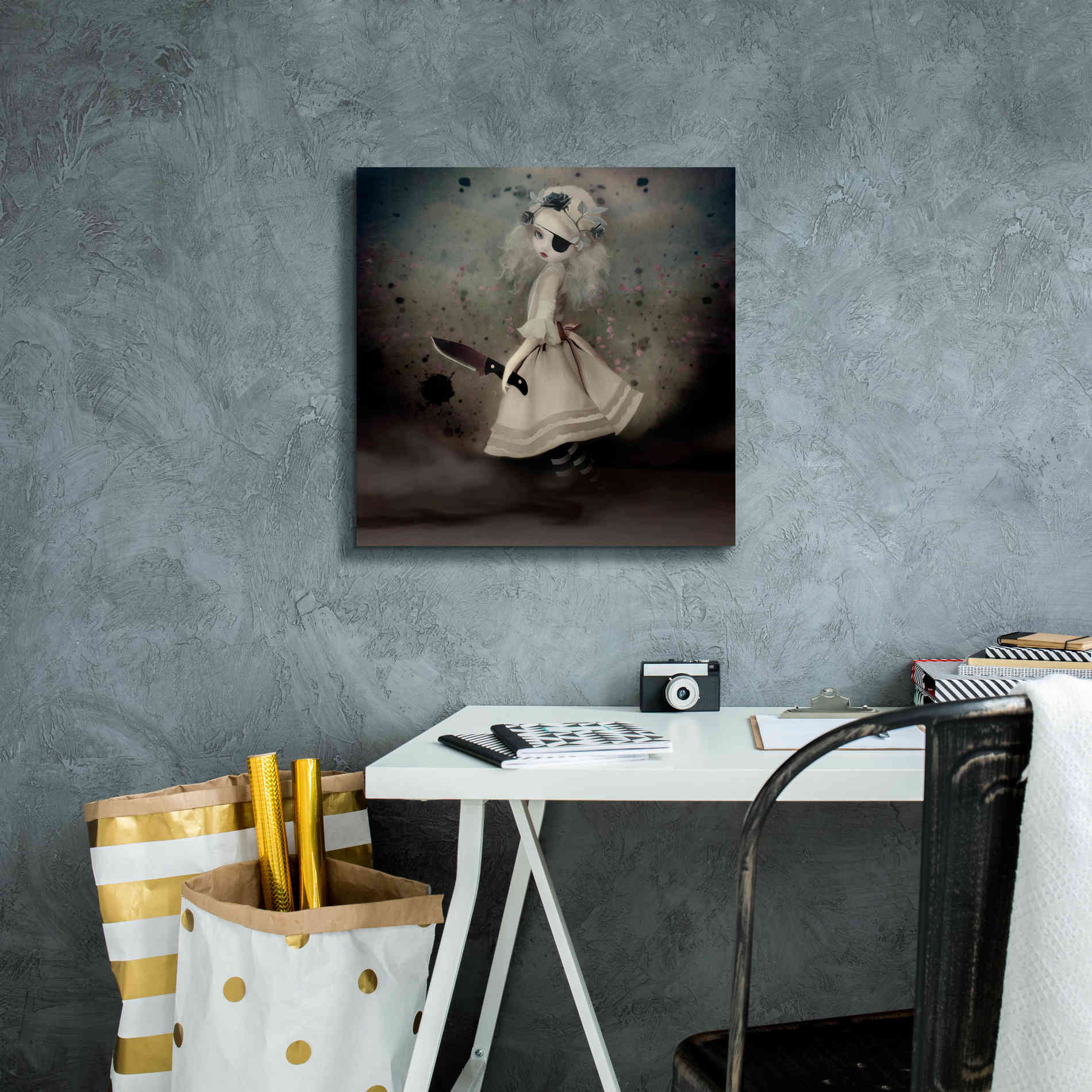 'Broken Dawn' by Art & Ghosts, Canvas Wall Art,18 x 18