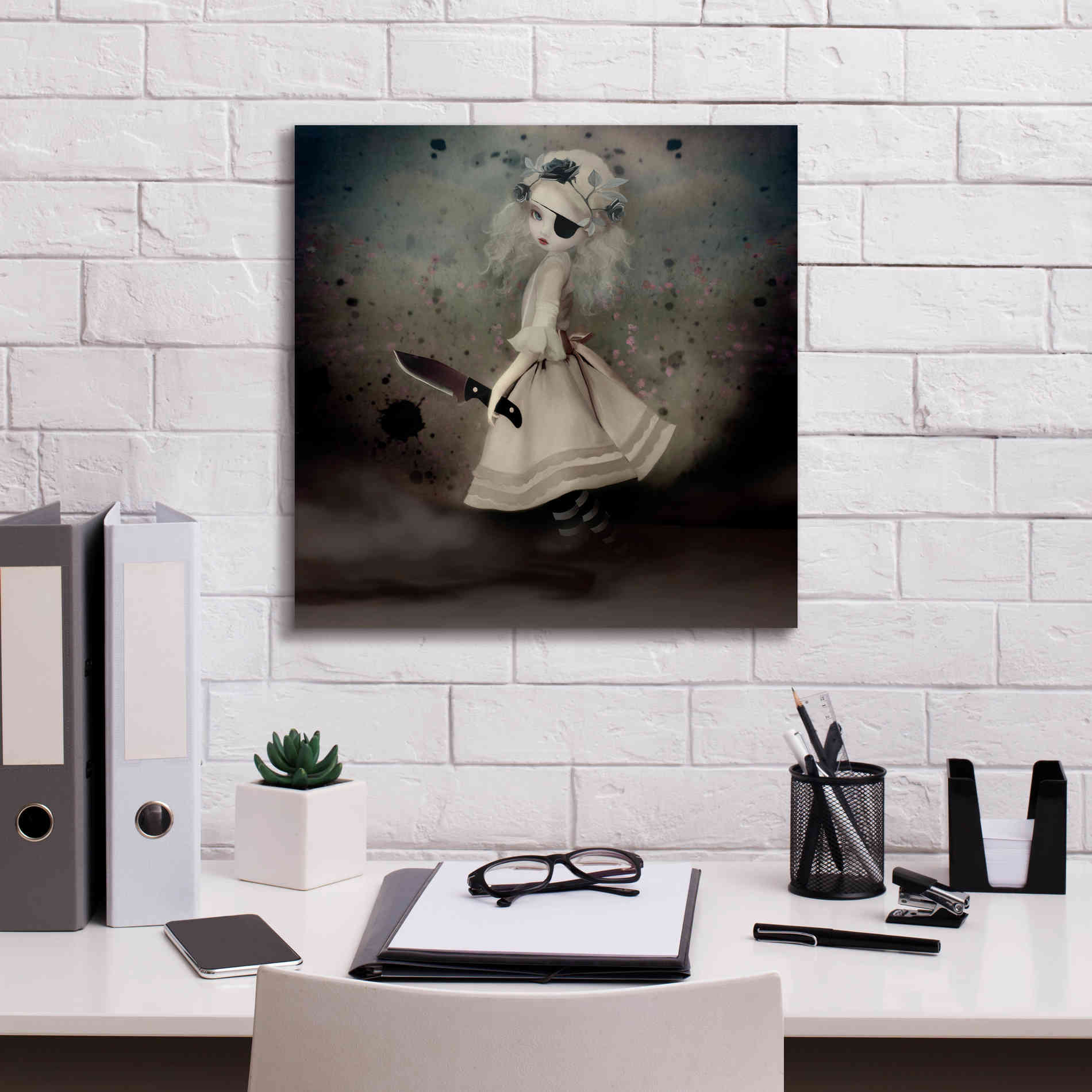 'Broken Dawn' by Art & Ghosts, Canvas Wall Art,18 x 18