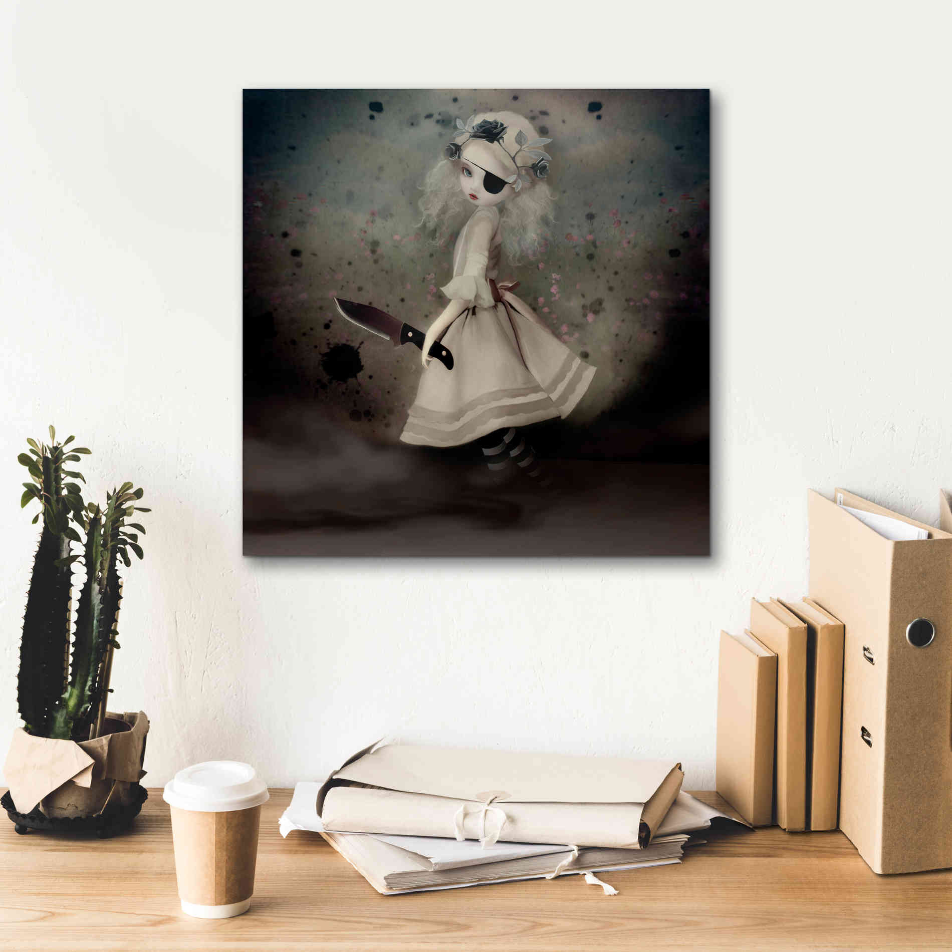 'Broken Dawn' by Art & Ghosts, Canvas Wall Art,18 x 18