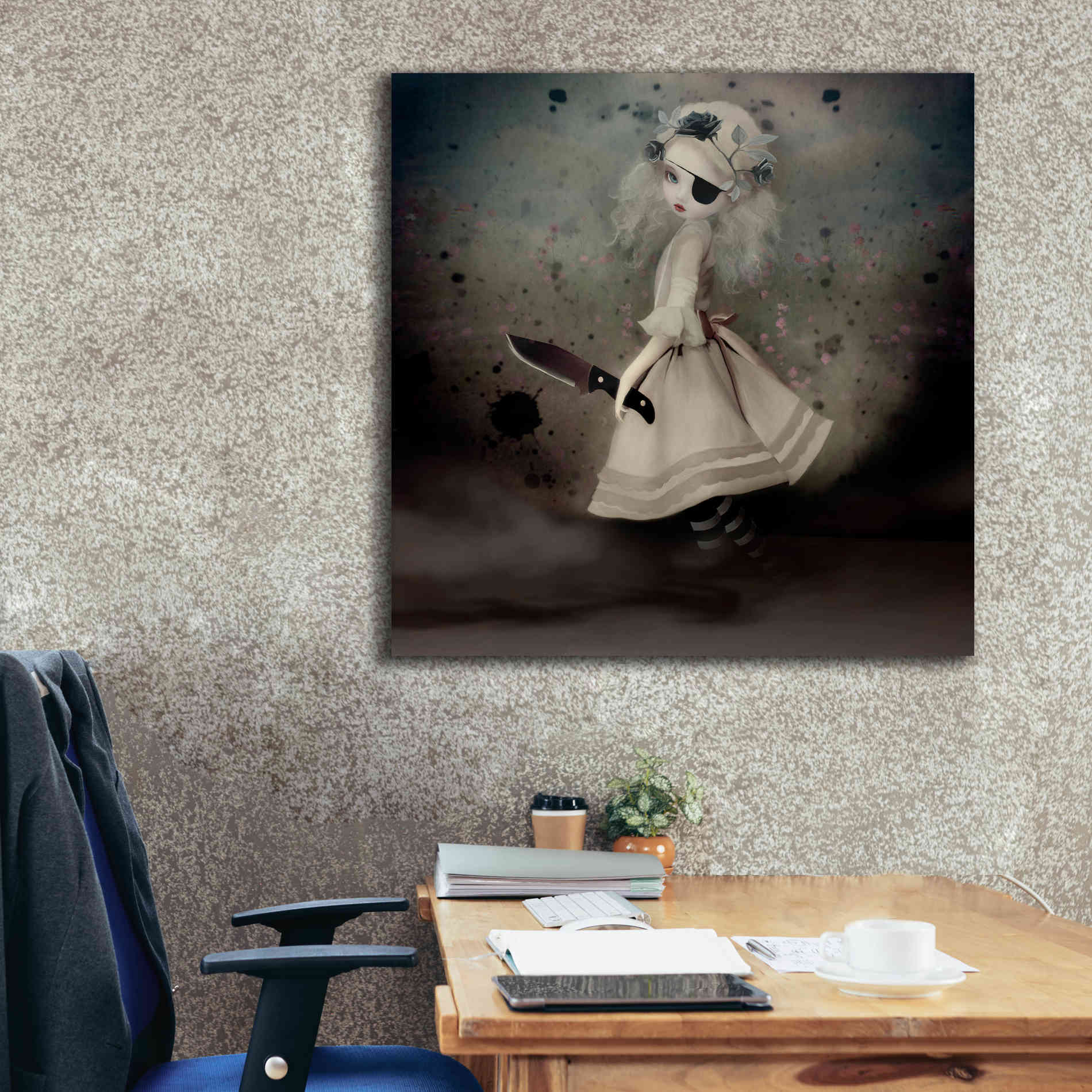 'Broken Dawn' by Art & Ghosts, Canvas Wall Art,37 x 37