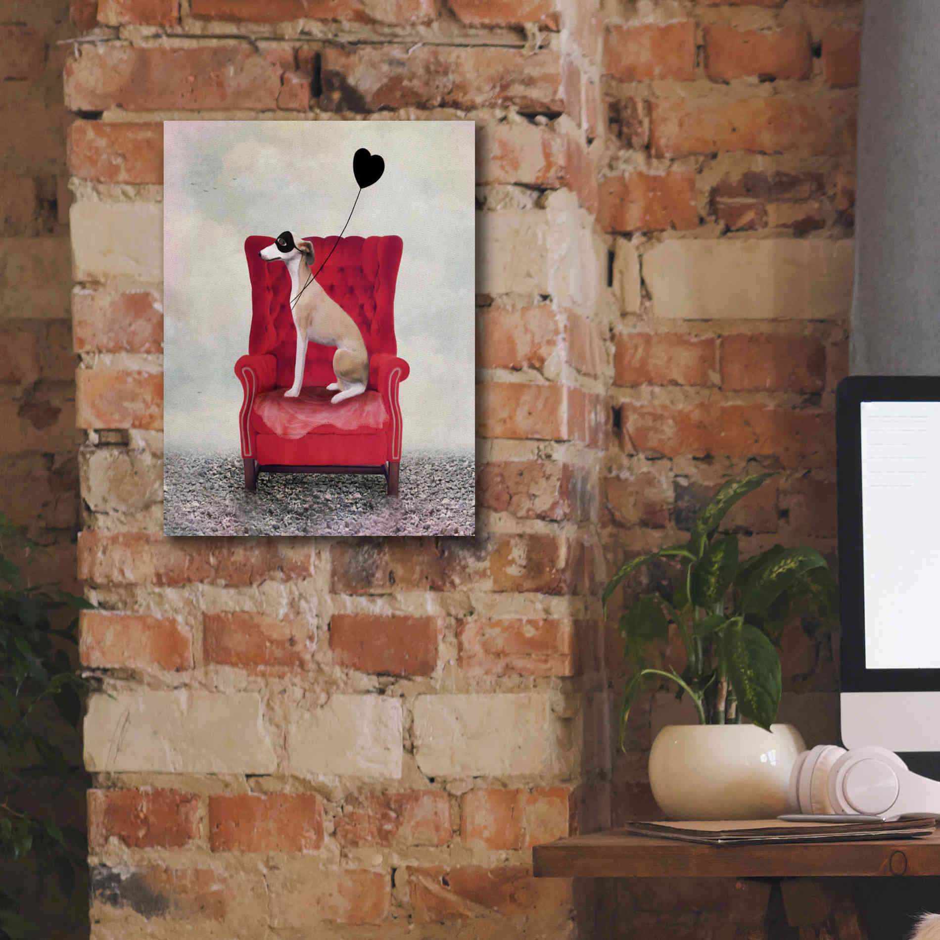 'Heathcliffe' by Art & Ghosts, Canvas Wall Art,12 x 16