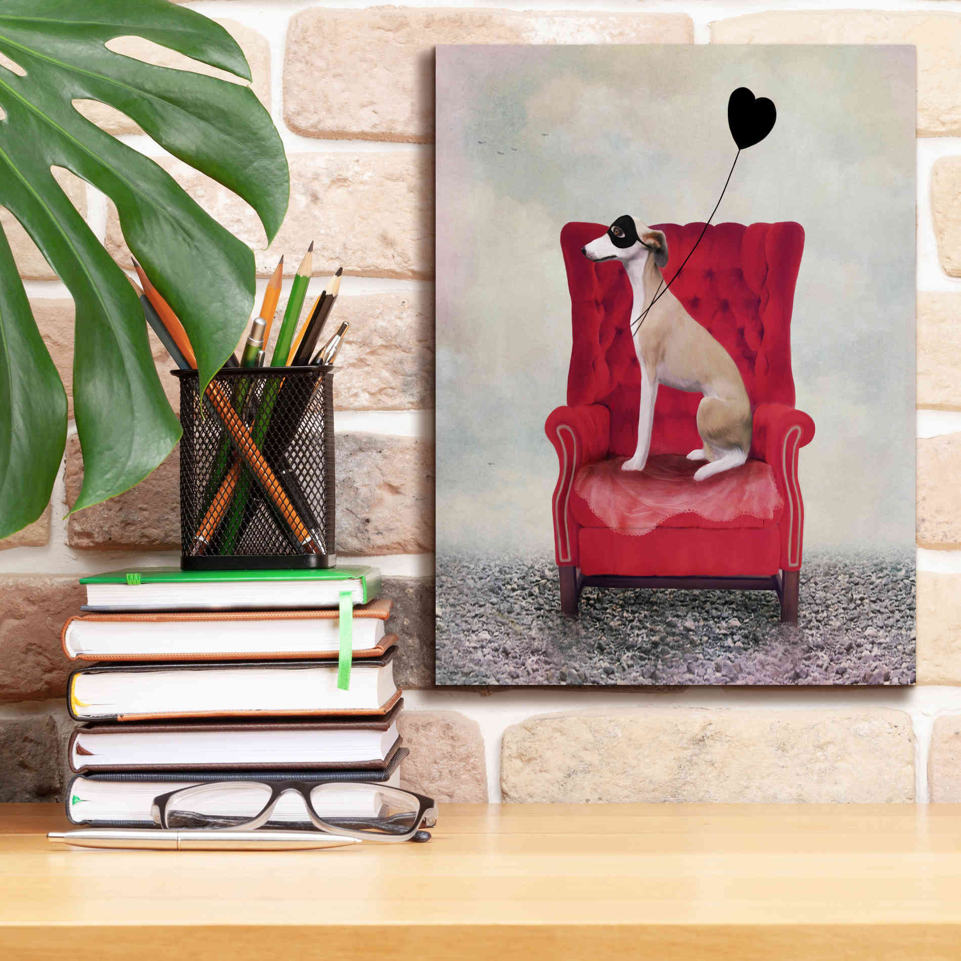 'Heathcliffe' by Art & Ghosts, Canvas Wall Art,12 x 16