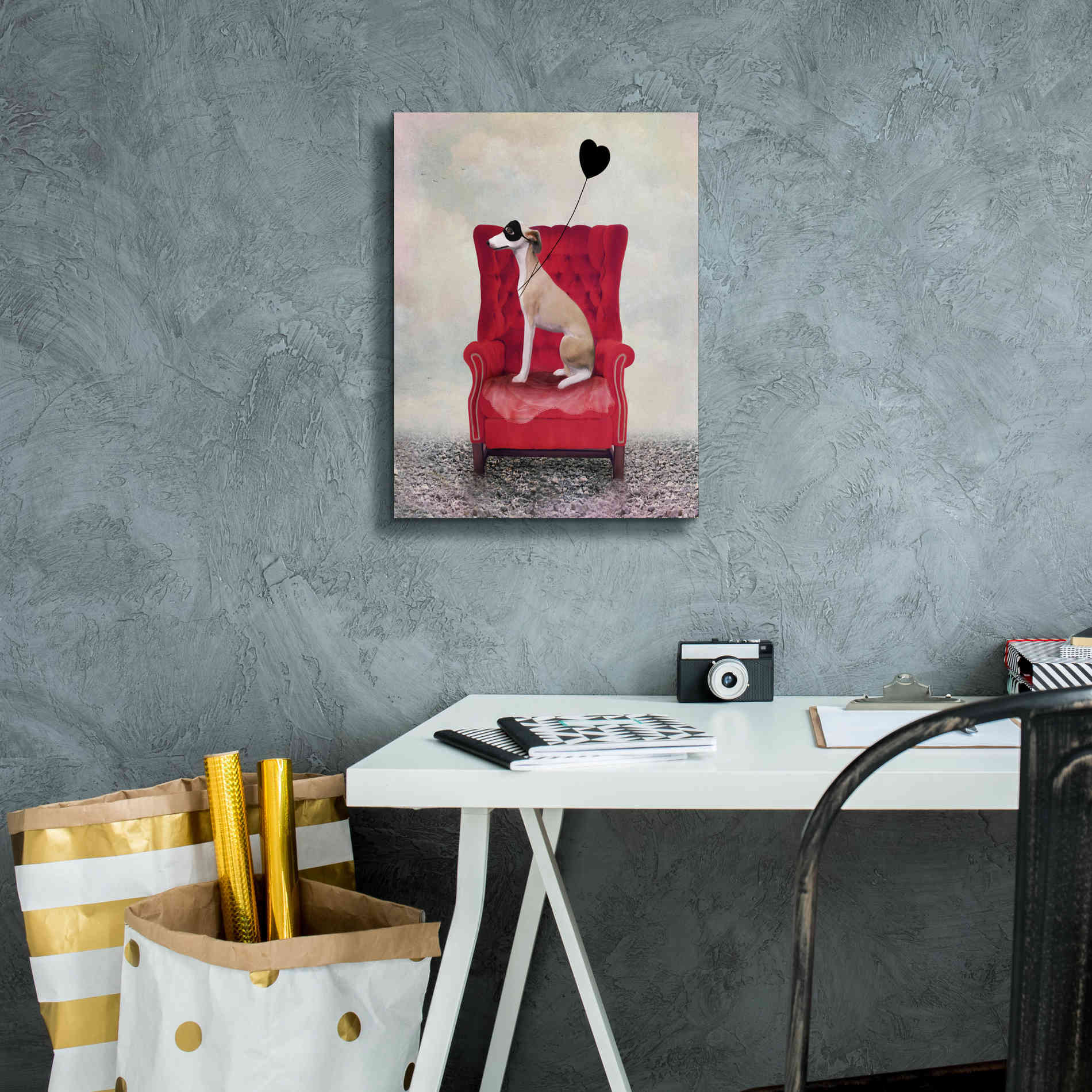 'Heathcliffe' by Art & Ghosts, Canvas Wall Art,12 x 16