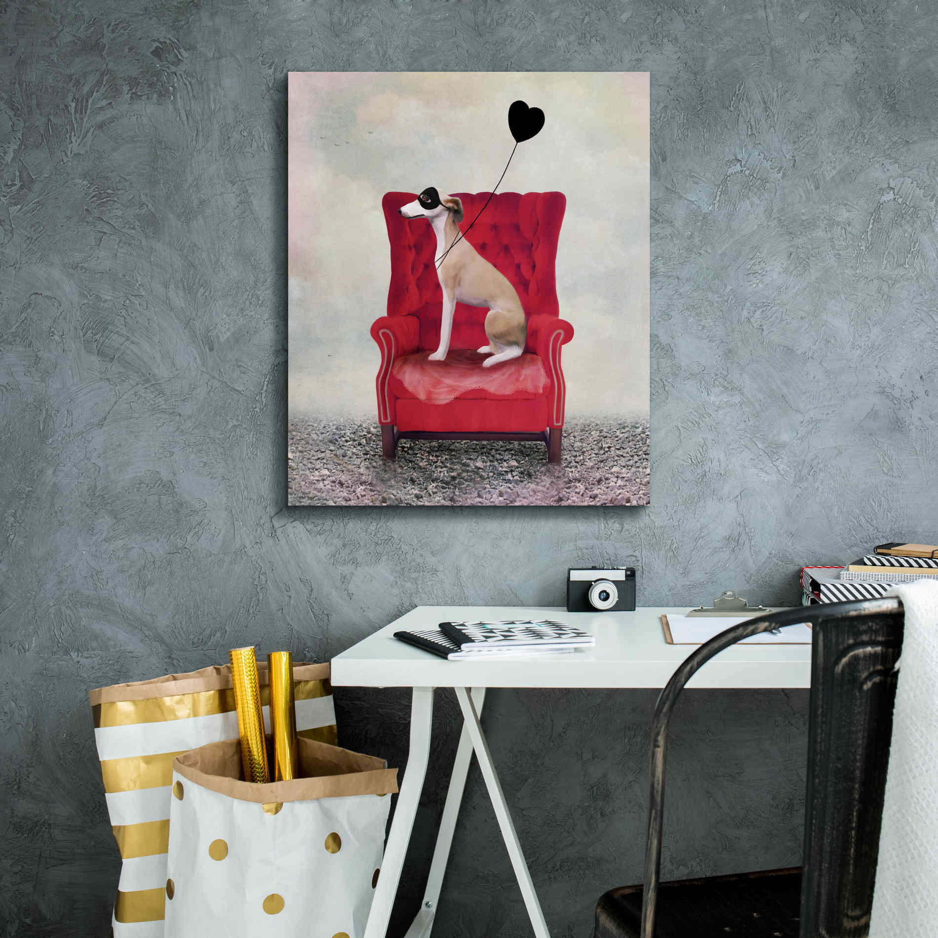 'Heathcliffe' by Art & Ghosts, Canvas Wall Art,20 x 24