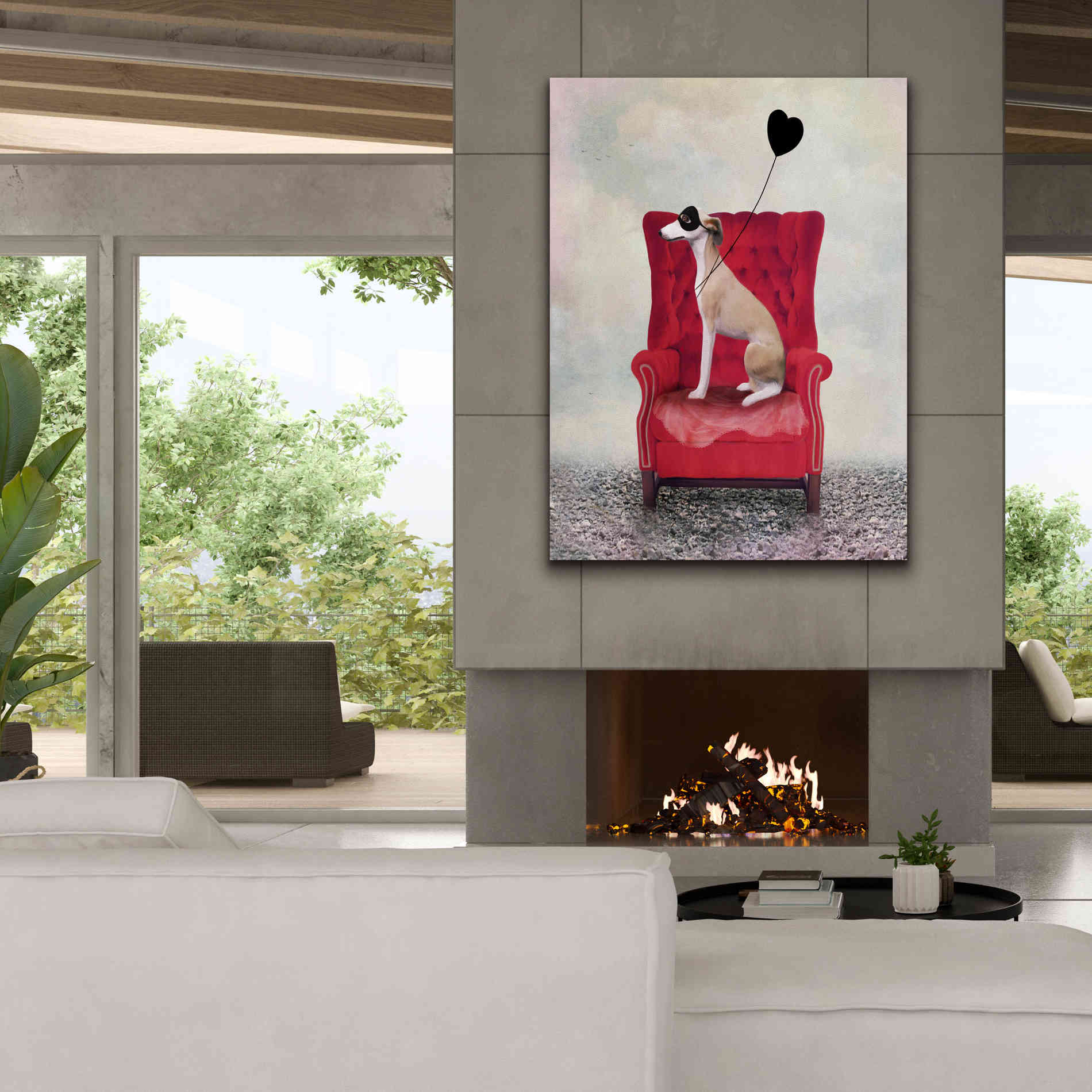 'Heathcliffe' by Art & Ghosts, Canvas Wall Art,40 x 54